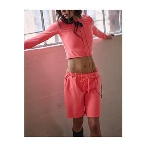 FP Movement by Free People Hot Shot Easy 2 Piece Set Neon Coral NWT $98